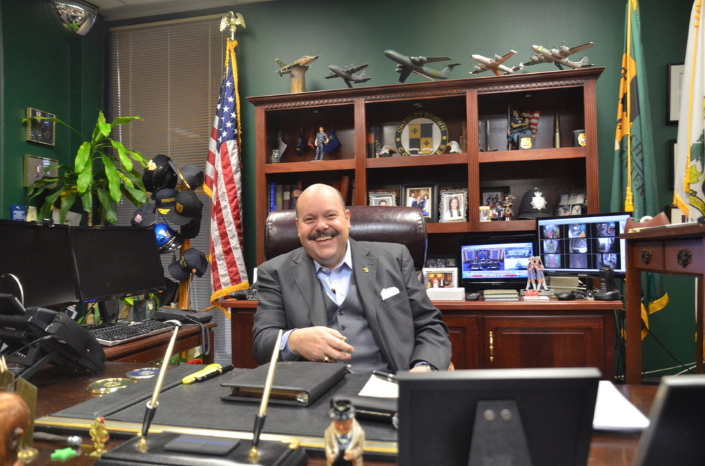 Brent Brown in his office