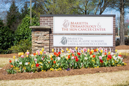 Marietta Dermatology office sign