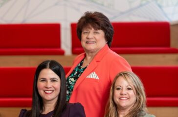 Cobb's leaders in tech: Michelle Pluskota (left), Sharon Stanley (center), and Heather Orrico (right).