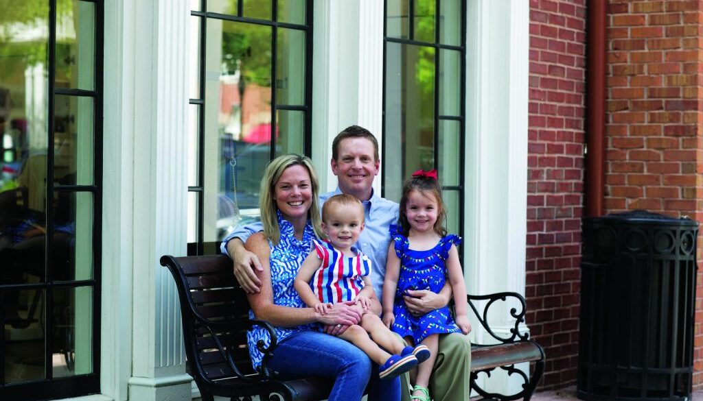 Derek Norton with his family