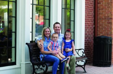 Derek Norton with his family