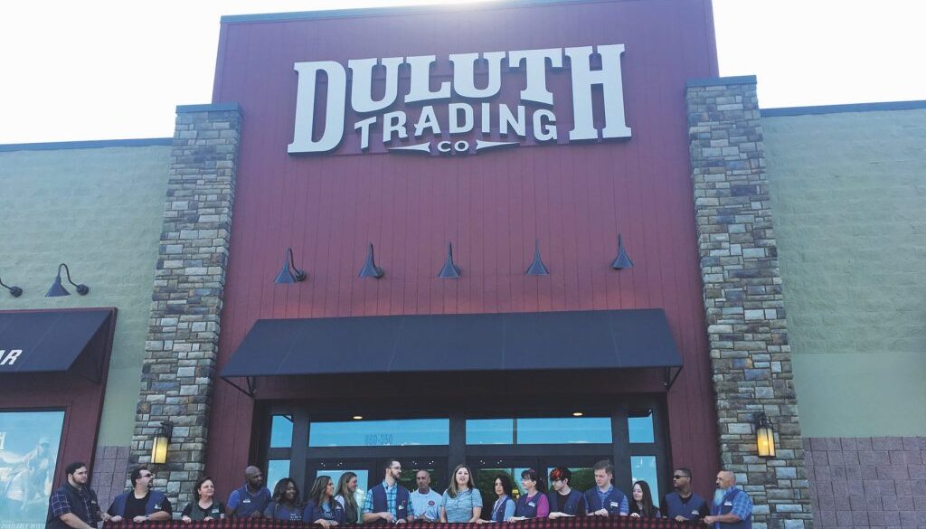 Ribbon cutting ceremony for Duluth Trading Company store in Kennesaw.
