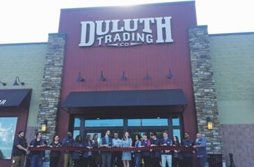 Ribbon cutting ceremony for Duluth Trading Company store in Kennesaw.