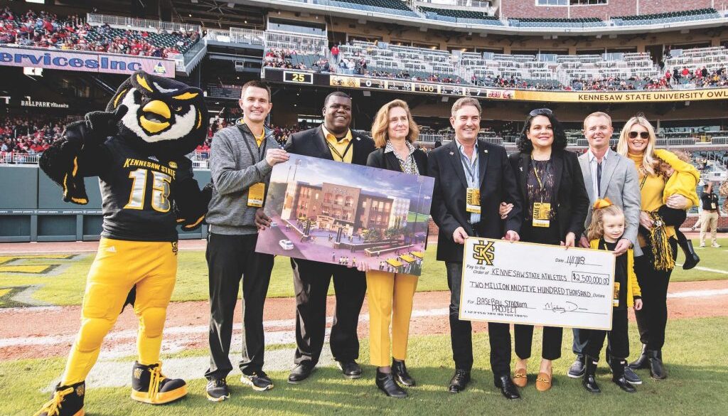 KSU Athletics director receives donation for new sports complex.