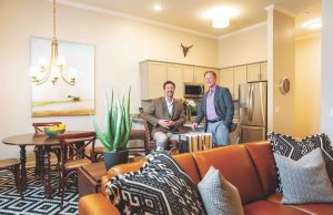 Enriched Living at Holbrook Life Acworth Al Holbrook (right) and Dan Needle, inside one of the homes in the new Holbrook Life Acworth development.
