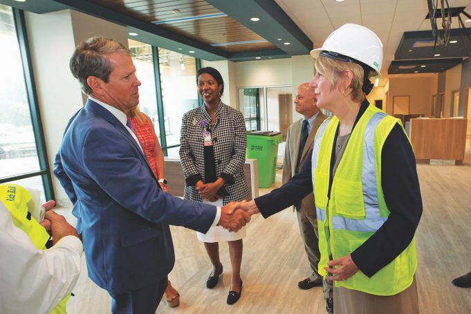 Gov. Kemp Tours New Kennestone ER Construction Site