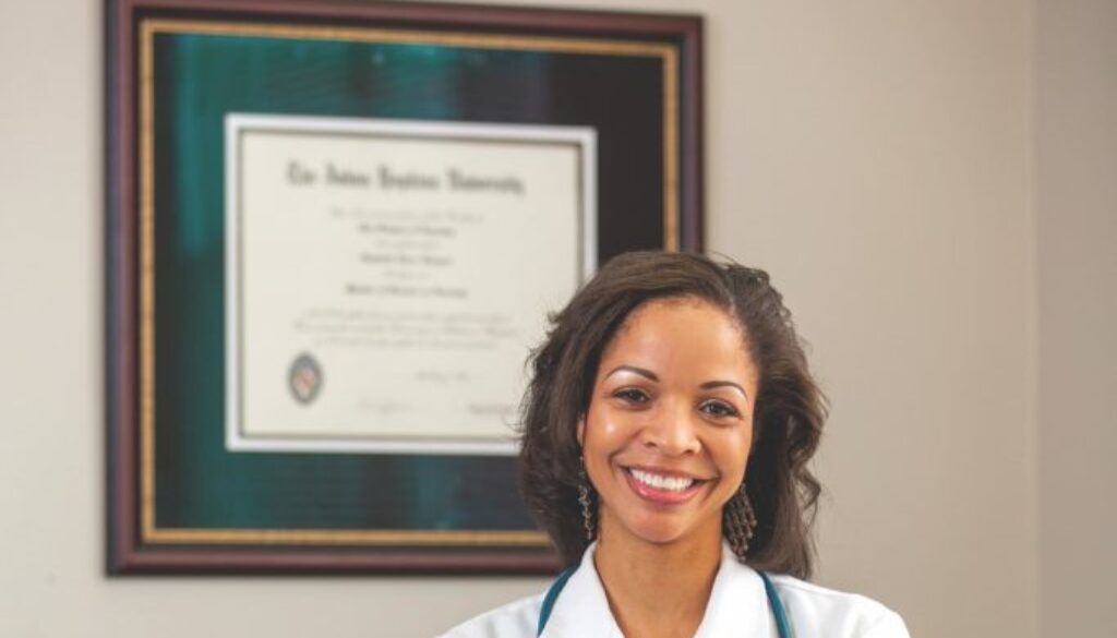 Dr. Ganielle Hooper in her office