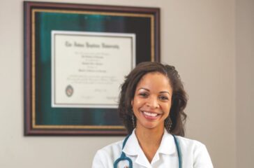 Dr. Ganielle Hooper in her office