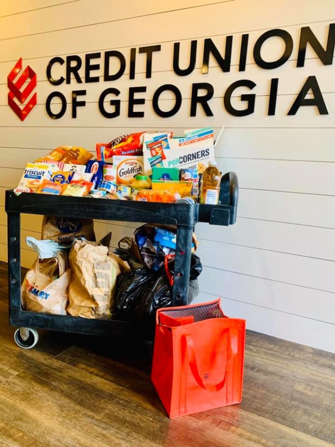 Credit Union of Georgia Gives Back MUST Food Collection