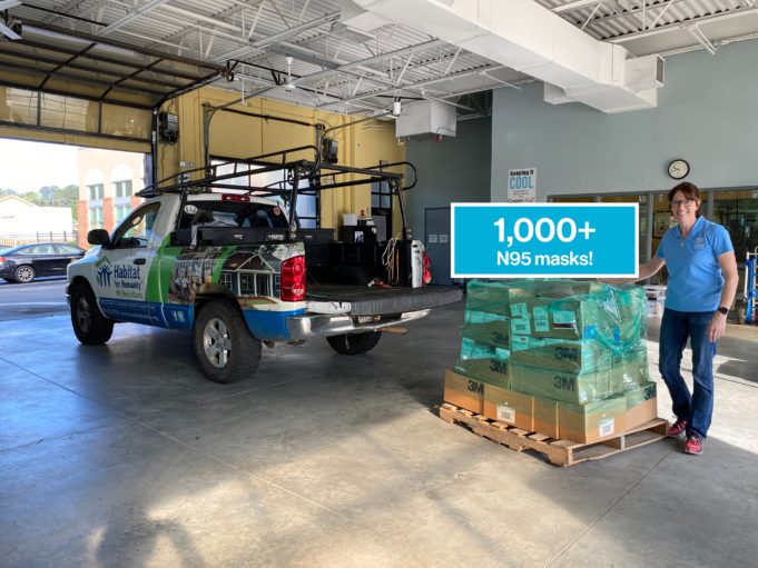 NW Metro Atlanta Habitat for Humanity Donates Masks NW Metro Atlanta Habitat for Humanity has donated more than 1,000 N95 masks to Cobb & Douglas Public Health