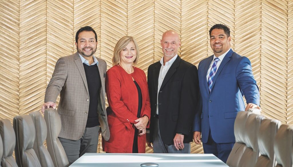 Murali Krishnan, LGE Chief Information Officer, Carol Wagner, LGE Chief Administrative Officer, Rodney Grizzle, LGE Chief Operations Officer, Sean Ferrell, LGE Chief Financial Officer.