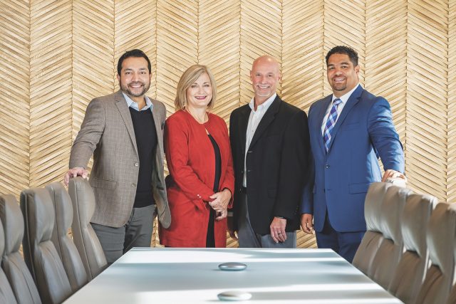 Murali Krishnan, LGE Chief Information Officer, Carol Wagner, LGE Chief Administrative Officer, Rodney Grizzle, LGE Chief Operations Officer, Sean Ferrell, LGE Chief Financial Officer.