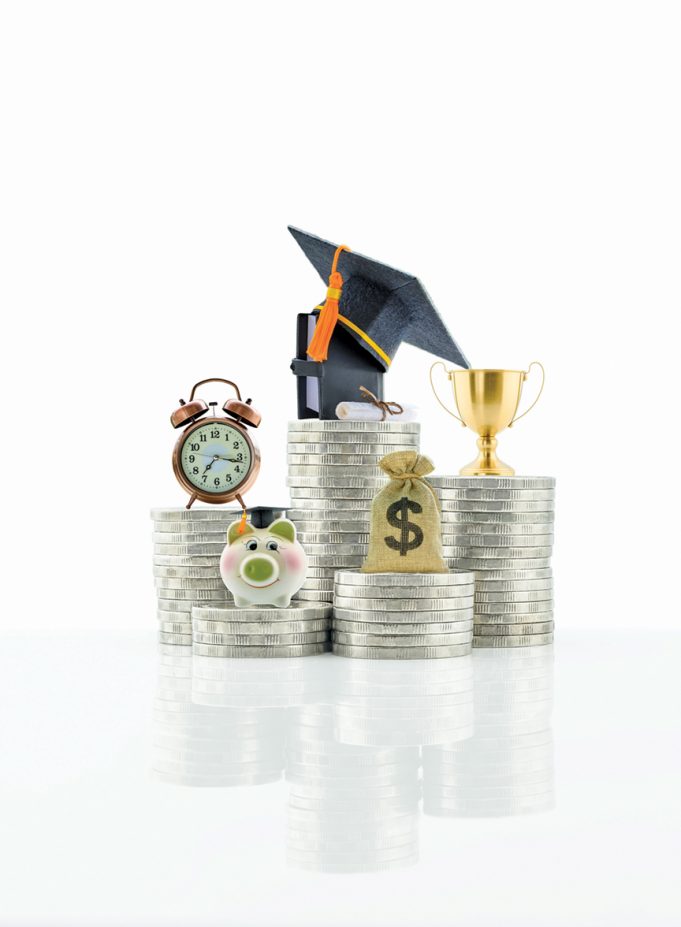 Did You Know? Local businesses offer many scholarships for Cobb students Saving for child education / student loan, financial concept : Depicting money or asset pay for knowledge program