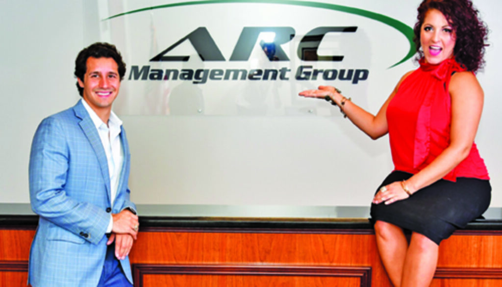 ARC Management Group's Brandon Wilson and Alexandra Carpanzano.