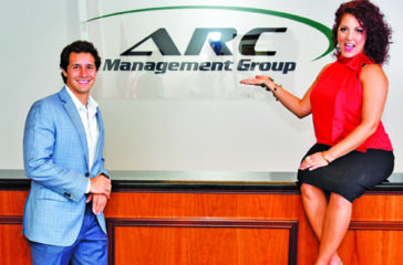 ARC Management Group's Brandon Wilson and Alexandra Carpanzano.