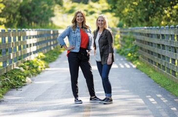 TCCID Executive Director, Tracy Styf (left), and Town Center Alliance Director, Jennifer Hogan, are creating spaces and places where people want to be.