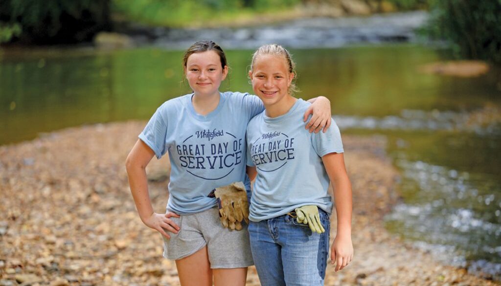 Whitefield students collectively participate in approximately 10,000 hours of community service each year.