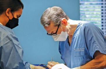 Dr. Yellin in surgery