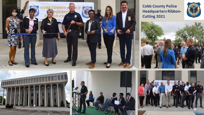 New Cobb County Police HQ Opens Cobb County Police HQ ribbon cutting