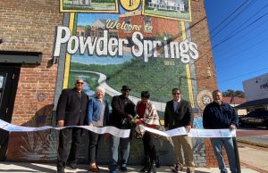 Powder Springs Celebrates Downtown Mural Powder Springs mural