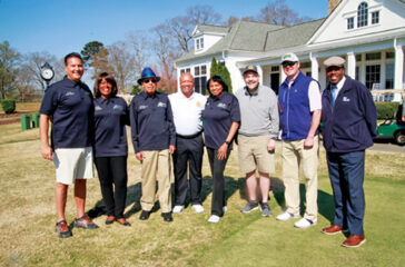 Cobb Sheriff’s Foundation Board Members with Sheriff Craig D. Owens Sr. Left to right: Ravi Puri (Americas Capgemini), Reverend Edwina Graham (Turner Chapel AME), Robert G. Haley (Founder and Executive Director), Sheriff Craig D. Owens Sr., Sharon Owens (Truist), Brent C. Brown (Chesley Brown International, Inc.), Mitch Rhoden (Futren Hospitality), Chesley McNeil (WXIA 11 Alive).