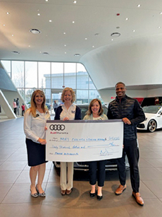 Taken at Audi Marietta. Left to right: Angela Sparks, Julie O’Meara, Tracie Maloney, and Masud Wiggins.