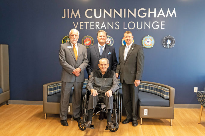 Chattahoochee Tech Celebrates Opening of Superior Plumbing VECTR Center Dr Newcomb, Jay and Jim Cunningham and TCSG Commissioner Dozier