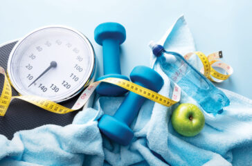Health: Healthy Lifestyle Border Still Life. More health and sport equipment photos can be found in my portfolio. Please have a look