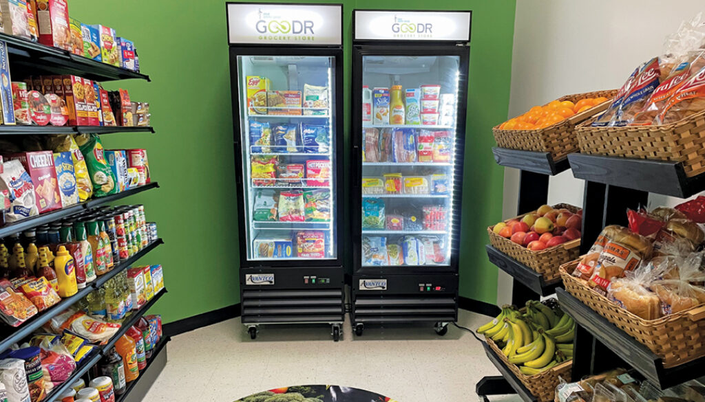 Goodr and the City of Powder Springs opened a Goodr Grocery Store at Tapp Middle School.