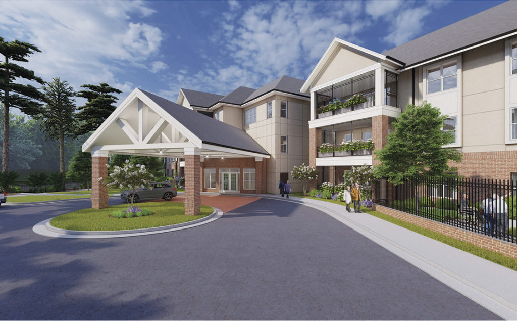 A rendering of the new Marietta nursing home.