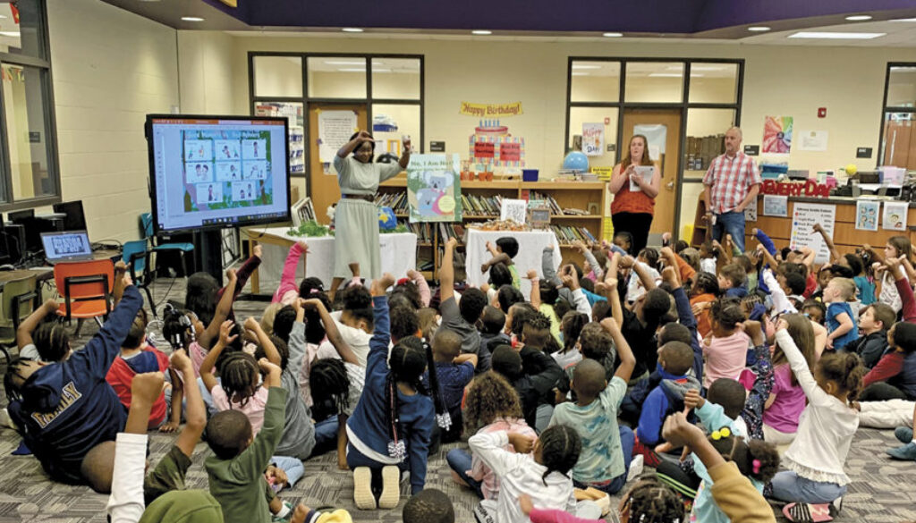 Author Joanne Telcide-Bryant visits the Public Library for storytime and crafts of "No, I Am Not, Says Kenny the Koala."