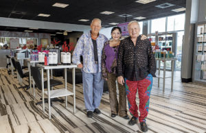 In the Eye of an Angel Salon partners Lester E. Crowell Jr. (left), Marian Crowell, and Tony Lacey.