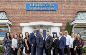 Fortified In Financial Security L-R: Jeri Brown, VP of Operations; Jennifer Hart, Client Service Executive; Layla Vanderslice, Client Service Executive; Nicole Eastwood, Director of Marketing; Aaron Calhoun, Financial Planner; Randy Yeomans, CEO; Nic Yeomans, President; Roxanne Dimon, Financial Planner; John Richter, Jr., Financial Planner; Bryce Hart, Client Service Intern; Amber Nguyen, Client Service Executive; and Michelle Stevens, Director of First Impressions.