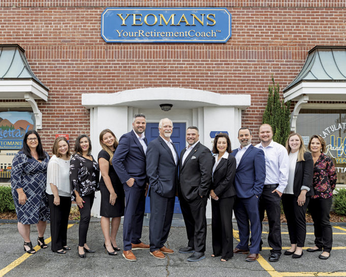 Fortified In Financial Security L-R: Jeri Brown, VP of Operations; Jennifer Hart, Client Service Executive; Layla Vanderslice, Client Service Executive; Nicole Eastwood, Director of Marketing; Aaron Calhoun, Financial Planner; Randy Yeomans, CEO; Nic Yeomans, President; Roxanne Dimon, Financial Planner; John Richter, Jr., Financial Planner; Bryce Hart, Client Service Intern; Amber Nguyen, Client Service Executive; and Michelle Stevens, Director of First Impressions.