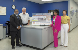 Like A Boss CobbWorks staff from L-R: Administrative and Finance Manager, David Cormier; Controller, Thomas Base; Executive Director, President and CEO, Sonya Grant: and Employment Case Manager, Nurkys Brea Peguero.