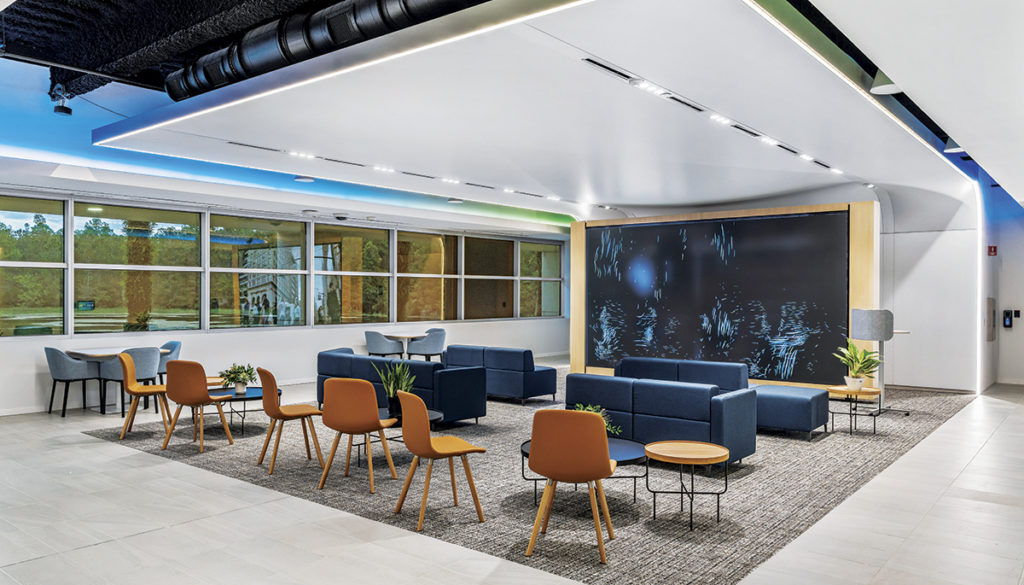 Cork Howard finished a six-floor, complete renovation of this MetLife office building in Tampa.