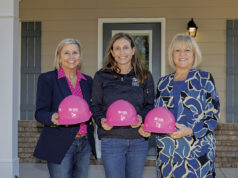 Building A Dream For Cobb Women L to R: Women Build Co-Chair Stacey Chapman, Habitat NWMA CEO Jessica Gill, and Women Build Co-Chair Kim Gresh.