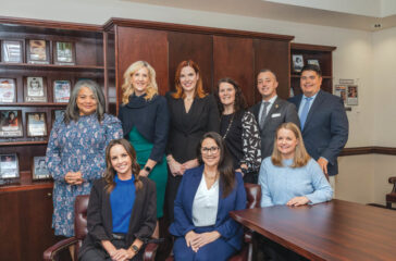 Part of the SafePath team from L-R and back to front: Sonya Allen, Lindsay Raynor, Lauren McAuley, Lindsey Howertown, Cobb Police Captain Darin Hull, Cobb Police Lt. Kenneth Kromer, Claire Kirkland, Tiffany Webb, and Hannah Chambers.