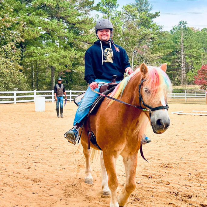 Therapy On The Farm Hippotherapy — a therapy method that incorporates the movement of a horse to improve motor and sensory functions of the rider.