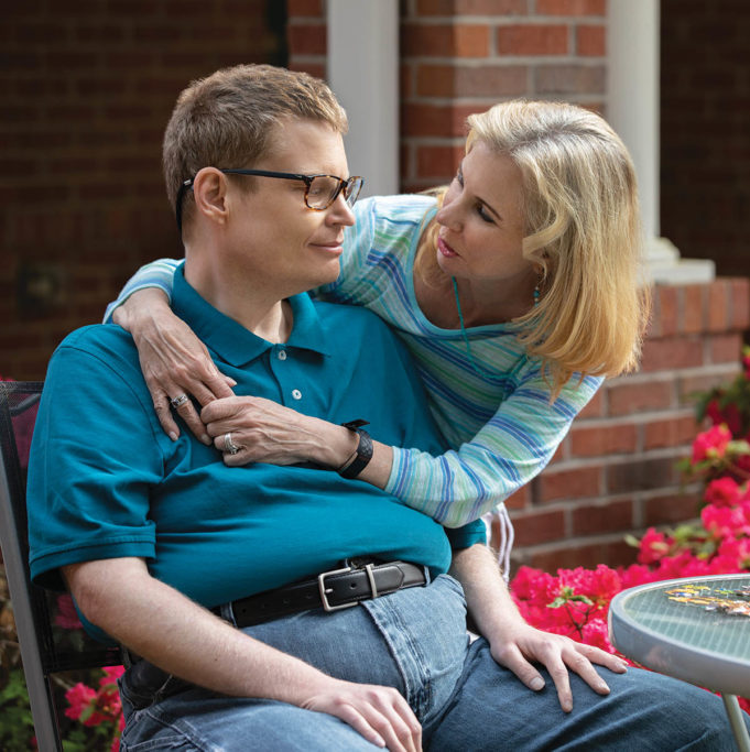 The Business of Special Needs Phillip, pictured here with his mom, Kay Thomas Hiott, has resided in a group home for 21 years.