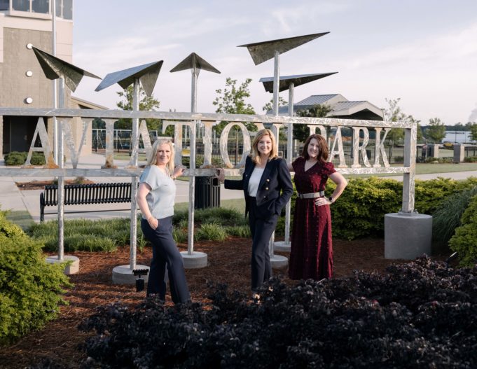 Connected By Vision L-R: Town Center CID’s Director of Community Engagement, Jennifer Hogan; Executive Director, Tracy Styf; and Director of Projects and Planning, Alisha Smith.