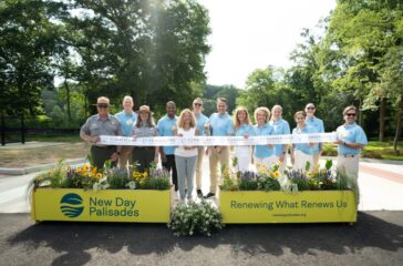 From L-R: National Park Service Regional Director Darrell Echols, CRNRA Superintendent Ann Honious, Congresswoman Lucy McBath (GA-6), CID Board Member Stephen Gentry, One Cumberland Board Vice Chair Melissa Cantrell, and Executive Director of the Cumberland CID and One Cumberland Kim Menefee.