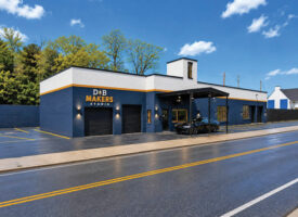 Renderings of what Melissa Hegert and CJ Fidurski envision for the building in 2027.