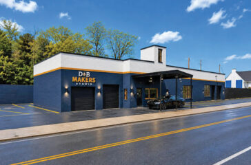 Renderings of what Melissa Hegert and CJ Fidurski envision for the building in 2027.