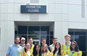 Talent Match KSU student Denise Santos and the Perimeter Floors team.