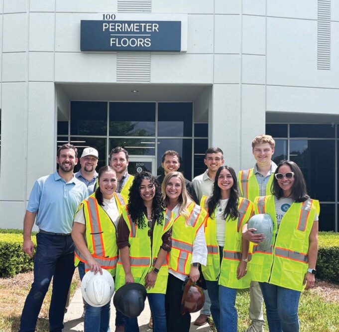 Talent Match KSU student Denise Santos and the Perimeter Floors team.